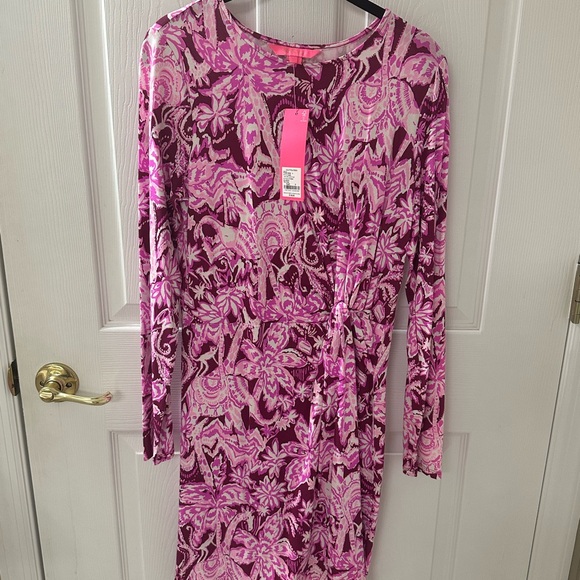Lilly Pulitzer Long-Sleeve Twist Dress - Picture 3 of 5